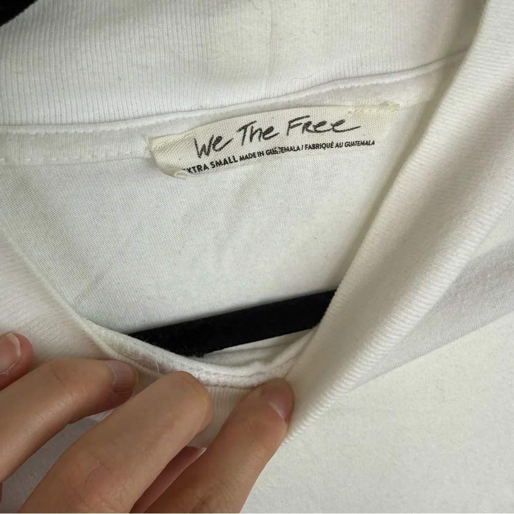 Free People White Short Sleeve Top